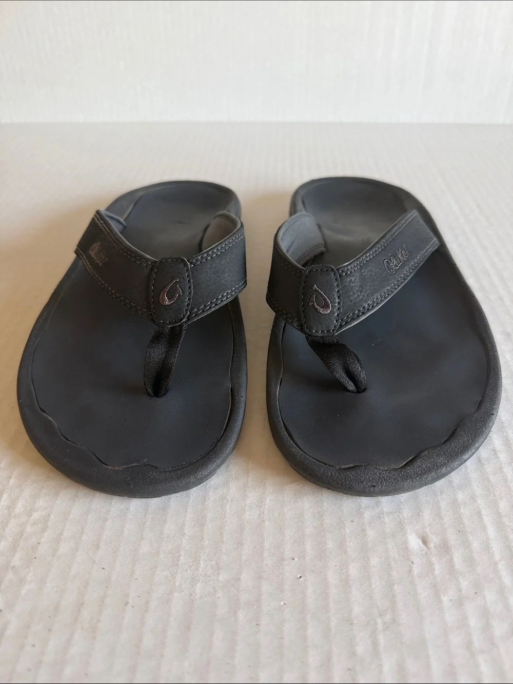 Olukai Men’s Black Ohana Flip Flop Sandals